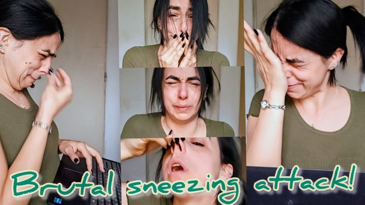 Brutal sneezing attack