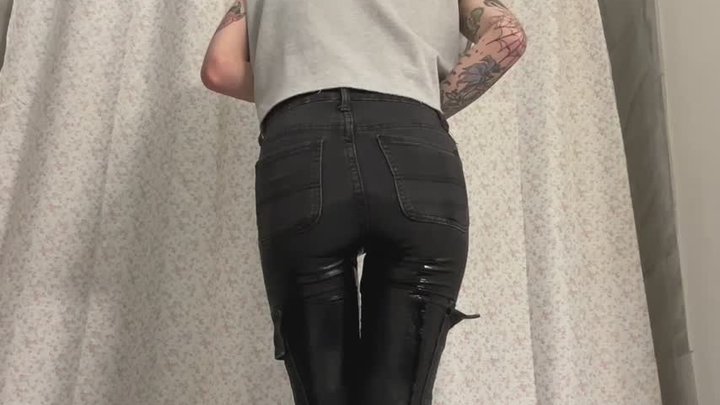 Soaking Black Bellbottom Jeans