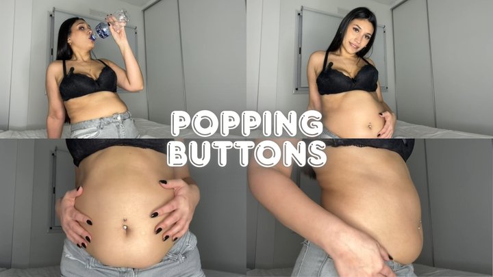 Popping jeans button with my bloated belly