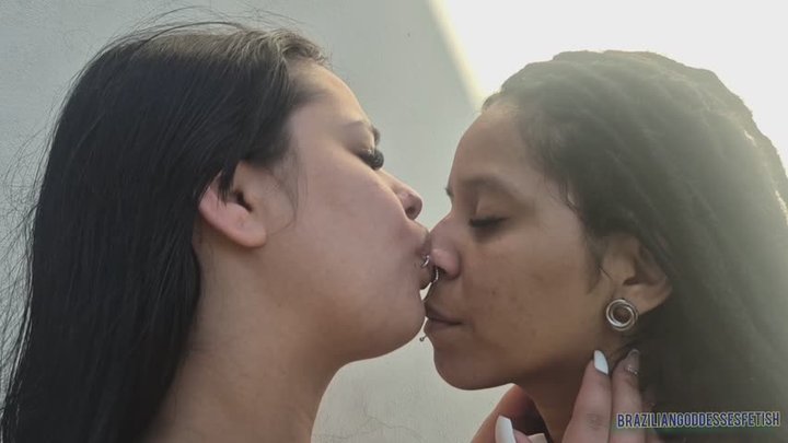 Girlfriends Kissing and Adoring the Nose — by Anita Perverse and Jully — Part 1