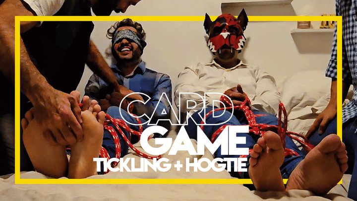 Card Game - Tonny & Puppy Tyer in Tickling (1080p) Gay Bondage - Gay Domination 