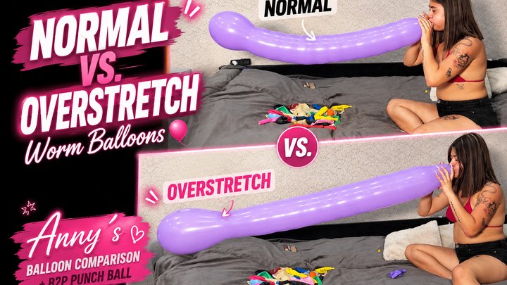 Normal vs. Overstretch Worm Balloons ? | Anny’s Balloon Comparison + B2P Punch B