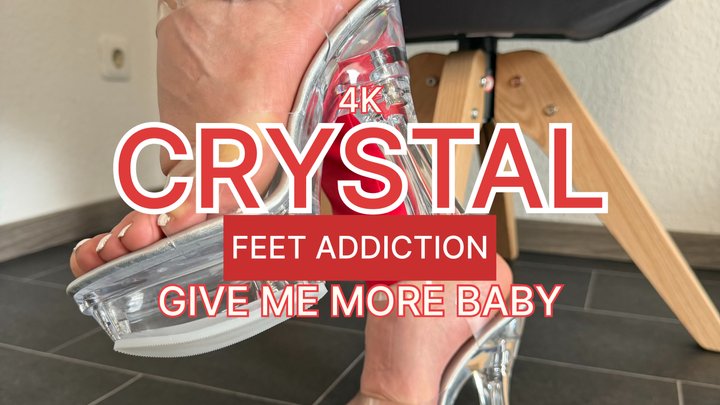 Red Seduction - Clear Heels & Direct Sole Focus | Lady Evaa | 4K Version