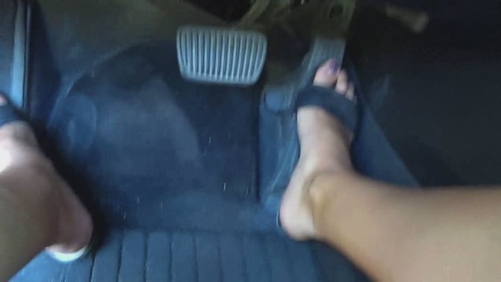 I press the pedal and drive the car d