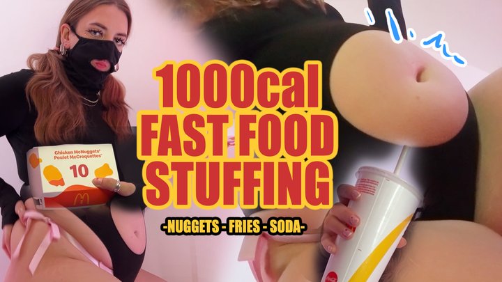 1000cal FAST FOOD Stuffing WMV - Maxed Out Top-Up Stuffing Chicken Nuggets Frenc