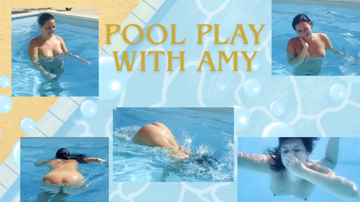 Playful naked pool fun