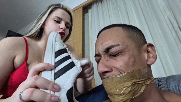 Smell my foot odor the way I want, or I'll punch you in the face - by Gabriela B