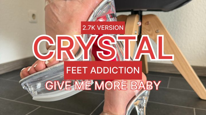 Red Seduction - Clear Heels & Direct Sole Focus | Lady Evaa | 2,7K Version