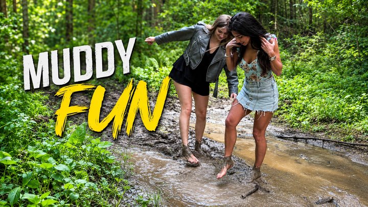 Aliona & Lia’s Summer Forest Walk Turns Into a Muddy Adventure