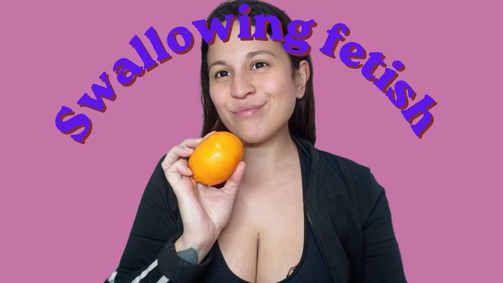 Swallowing a tangerine