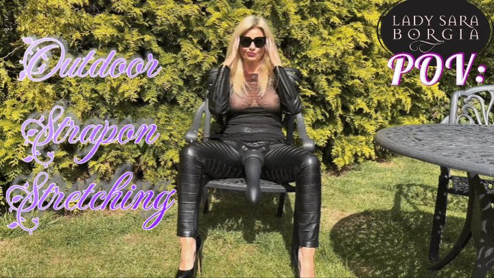 POV: Outdoor Strapon Stretching (4K)