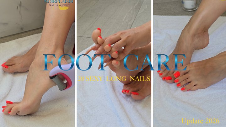 NoirPlaisir Nails & Feet - luxury weekly foot care routine, sexy long natural to