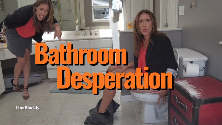 Toilet Desperation, Flustered & Begging You to Stay