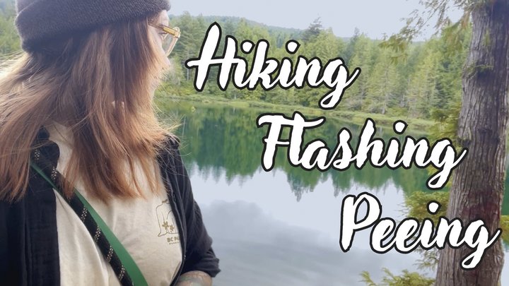 Hiking, flashing, peeing: A Summer Day in 2026 - nature loving hippy drops trous