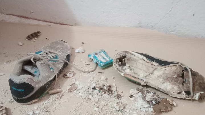 Gnarlie Harper Comes Pissed Off After Work So He Will Destroy His Sneakers - Ind