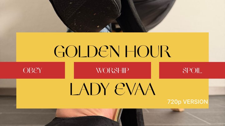 Golden Hour - Black & Gold High Heels by Lady Evaa | 720p Version