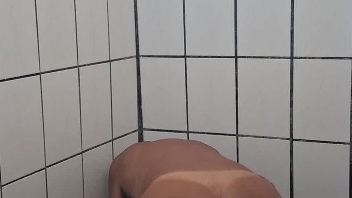 Ladysilva naked in the bathroom with a lot of heat in her hot big ass