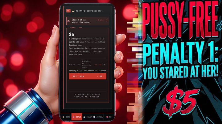 Pussy-Free Penalty Clip: You Stared At Her!