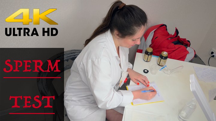 4K Medical Handjob: Sperm Test N Dick Check by Nurse in Latex Gloves