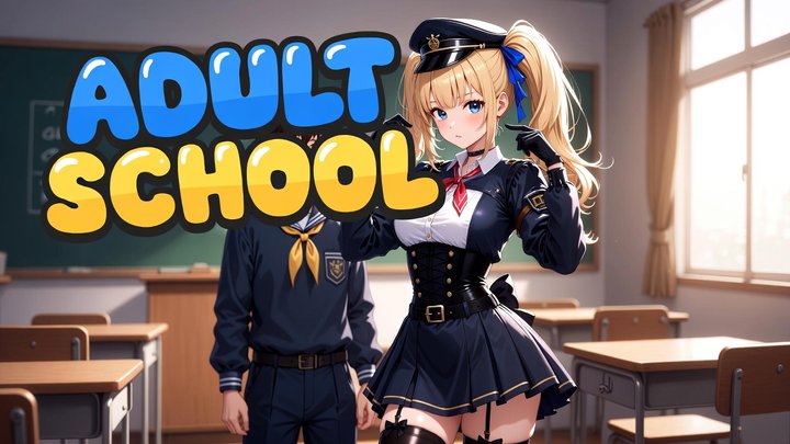 ADULT SCHOOL - Empty Classroom Detention Rule Recitation Cock Training Oral Less