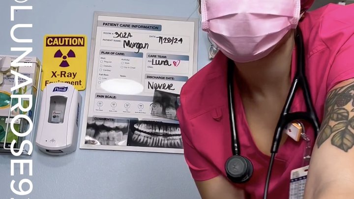 ANAL STRETCHING WITH NURSE LUNA! POV