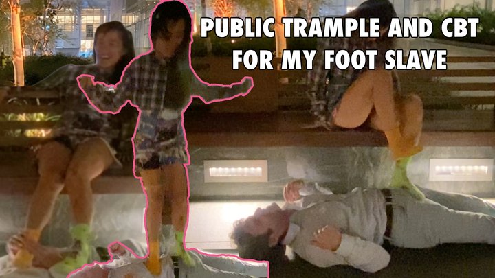 I Get a Foot Massage; He Gets His Balls Tormented! — Public Femdom, CBT, and Tra