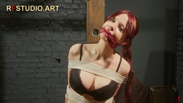 Esta - A Gentle Struggling Bondage Doll Tied to the Pole - Part 2 (FULL HD MP4)