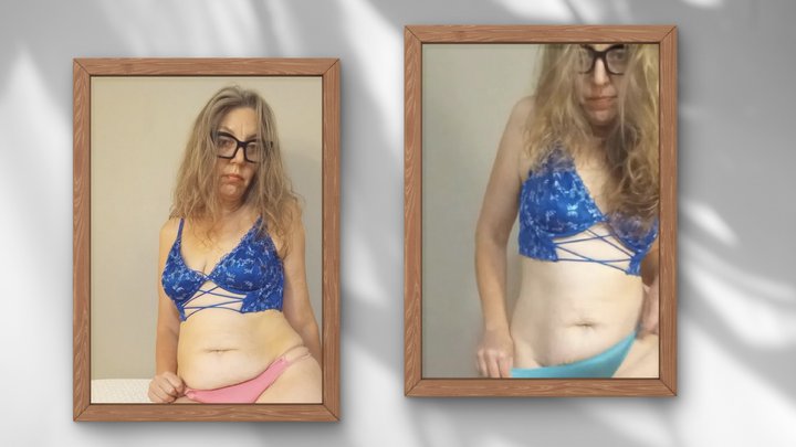 Panty try on ends with My bouncy swinging titties, and squirty pussy in your fac