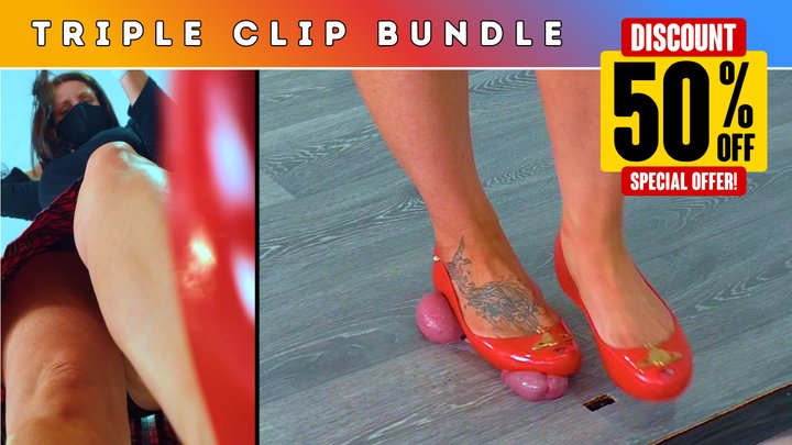 Crushing The Cum From Your Balls Under PlexiGlass & My Red Vivienne Westwood Bal
