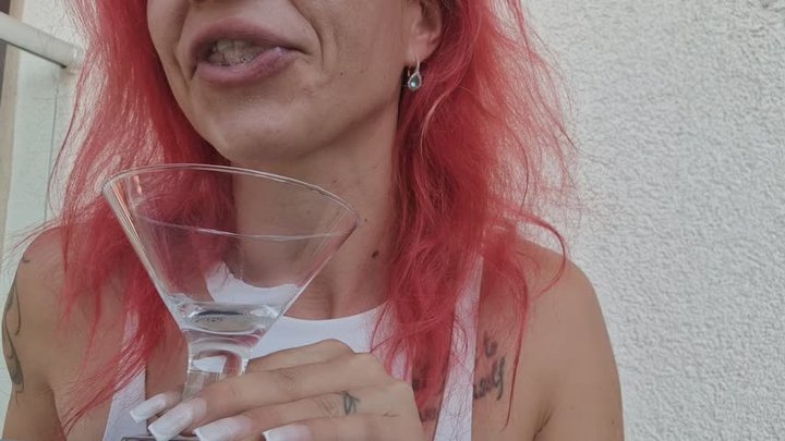 SEVERE CHEST COUGH & PHLEGM SPITTING – CHAIN SMOKING WHILE I SPIT INTO A GLASS