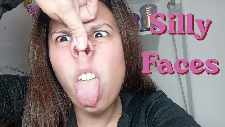 Making silly faces 1