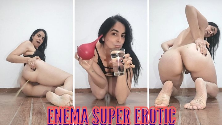Watery enema and super erotic rectal wash!