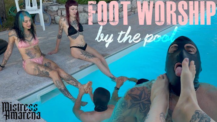 Foot Worship By The Pool