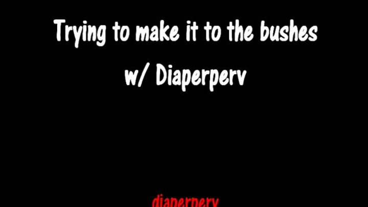 Female Messing AUDIO messing on way to bushes Diaperperv