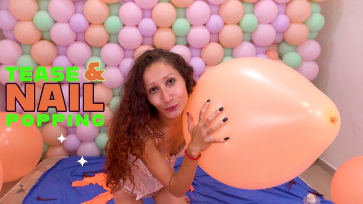 Ramona Fox Orange Neon 16" Nail Pop Looner Fun!