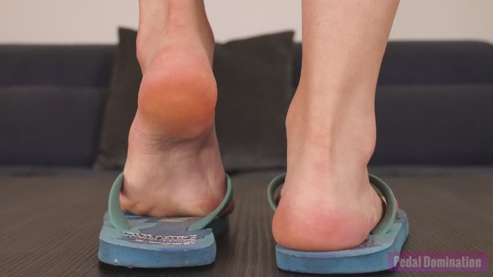 Petite Feet in Flip Flops - 4K MP4