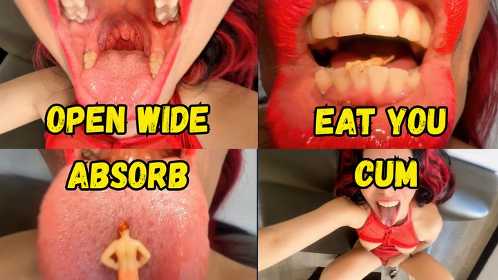 Red Vore Lady Collector of Tiny Men