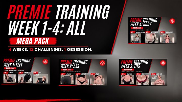 PREMIE TRAINING WEEK 1-4 ALL - Premature Ejaculation MEGA PACK by Sadistichoneyb