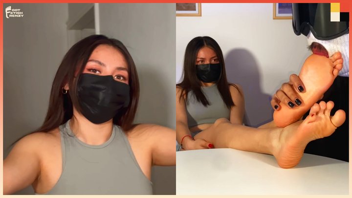 Beautiful Young Eyes Watching Me Lick & Suck Her Perfect Long Toes