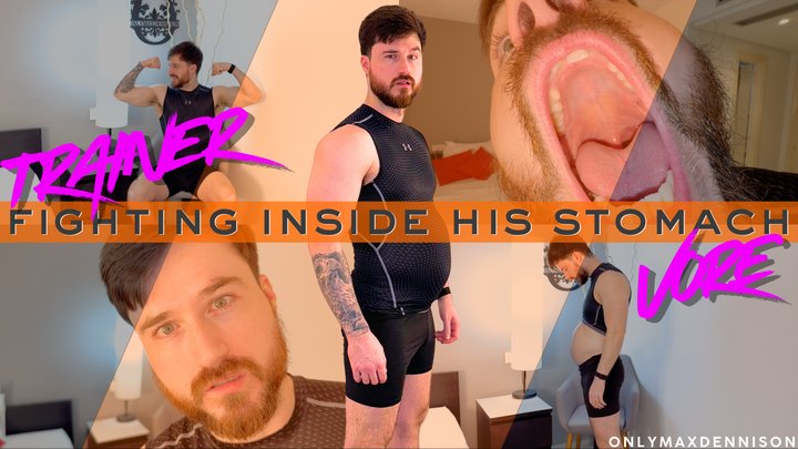 Trainer vore - fighting inside his stomach