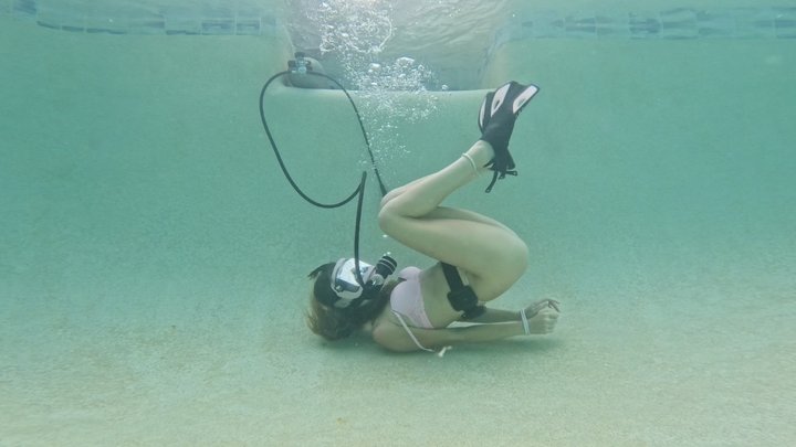 The Abandoned House of Horror: An Underwater Scuba Bondage Movie Ft Nathalia 4k