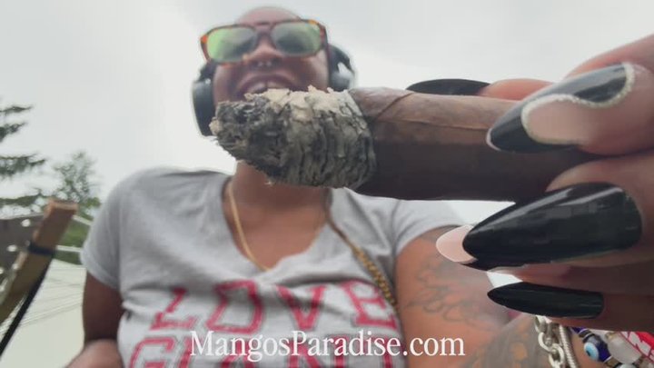 Temptress Mango Smokes Cigar and Ignores Human Ashtray | POV
