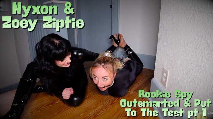 Nyxon & Zoey Ziptie Rookie Spy Outsmarted & Put To The Test pt 1 1080p