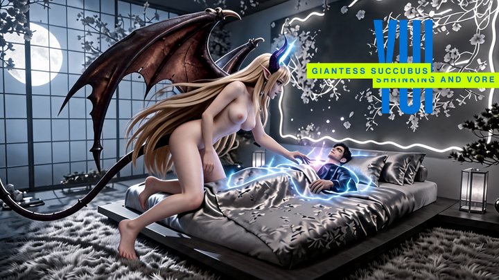 Giantess Succubus Shrinks Office Boss, Then Swallows Him Whole - Vore, Hands Fre
