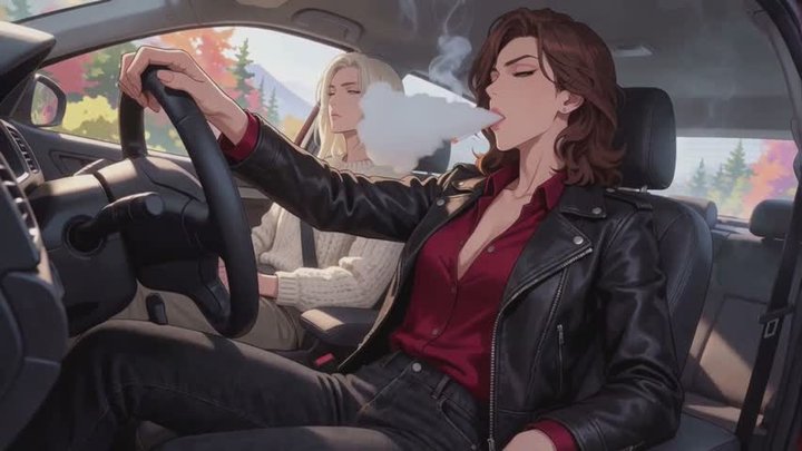 Smoking Stories #16B: Mountain Curves and Marlboro Smoke (Animated)