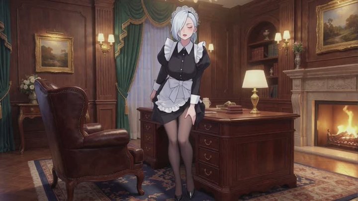 Spanking Stories #14B: Confession of the Lazy French Maid (Animated)
