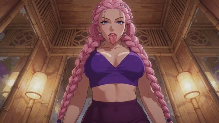 Vore Stories #12B: Pink-Braided Yoga Goddess Claims Her Willing Nano (Animated)