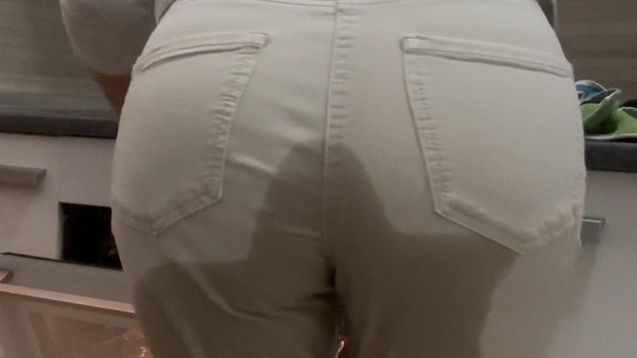Pee accident in the kitchen