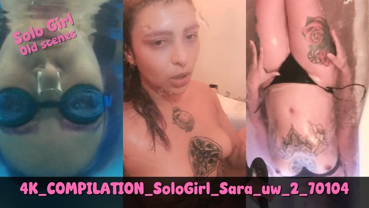 4K COMPILATION only girl underwater bathtub Sara 2 70104