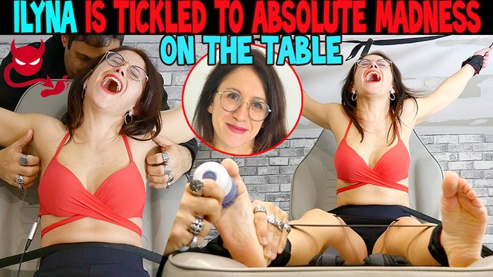 ILYNA IS TICKLED TO ABSOLUTE MADNESS ON THE TABLE - FULL HD MP4